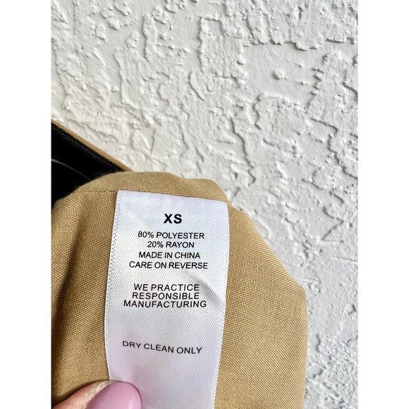 Nonchalant Label Parker Buttoned Wrap A-Line Mini Skirt Brown Women's Size XS - Picture 6 of 6